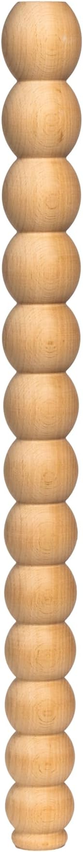 Beech Wood Modern Farmhouse Table Leg – Hanmade Turned Design – Unfinished Spindle Legs for DIY Furniture, Coffee Tables, Desks & Kitchen Islands (36 Inch / 90 cm)