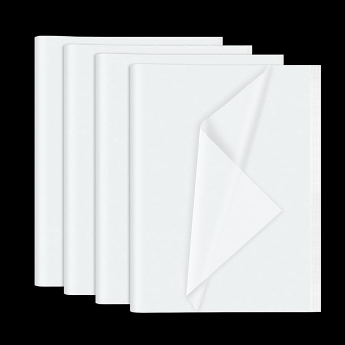NEBURORA 120 Sheets White Tissue Paper 14 x 20 Inches White Wrapping Tissue Paper Bulk for Gift Bags Packaging Floral Filler Crafts Birthday Christmas Wedding Decor