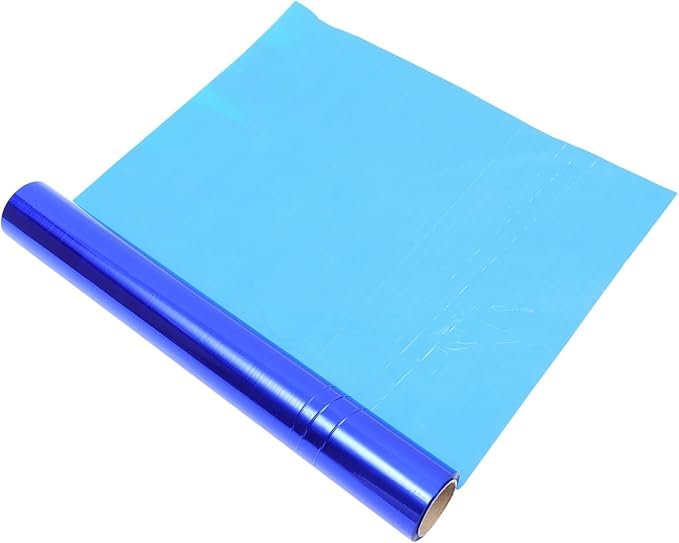 NOLITOY Colored Cellophane Wrap Roll for Flower Wrapping and Packaging Cut Transparent Packing Film for Bouquets Baskets and Craft Decoration Blue Tone