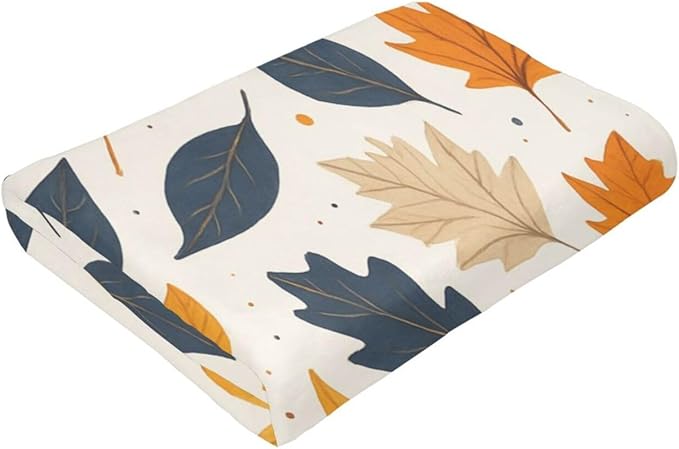 Fall Blanket Autumn Maple Leaf Throw Blanket Fall Soft Cozy Fleece Fuzzy Stuffed Plush Flannel Gifts for Girls Women Boys Kids Adults 40''x50''