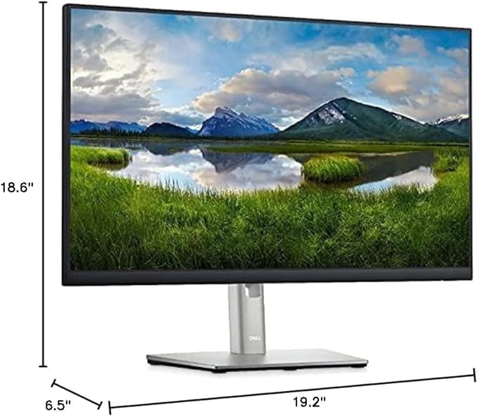 Dell P2225H 22" Full HD IPS Monitor – 1080p, 16:9, DisplayPort & USB 3.0 Cables – Latest Model – Boomph's Comprehensive Ultimate Performance Cloth Solution for Your Workspace