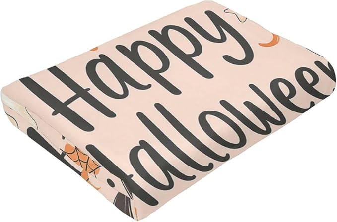 Happy Halloween Blanket Pumpkin Throw Blanket Pink Cute Bat Ghost Soft Cozy Fleece Fuzzy Stuffed Plush Flannel Gifts for Girls Women Boys Kids Adults 40''x50''