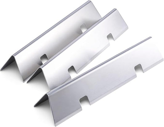Uniflasy 7635 15.3 inch Flavorizer Bars for Weber Spirit I&II 200 Series, Spirit E210 S210 E220 S220 Gas Grills with Front Control Knobs, Weber GS4 Grill Parts, 16GA Stainless Steel Grill Heat Plates