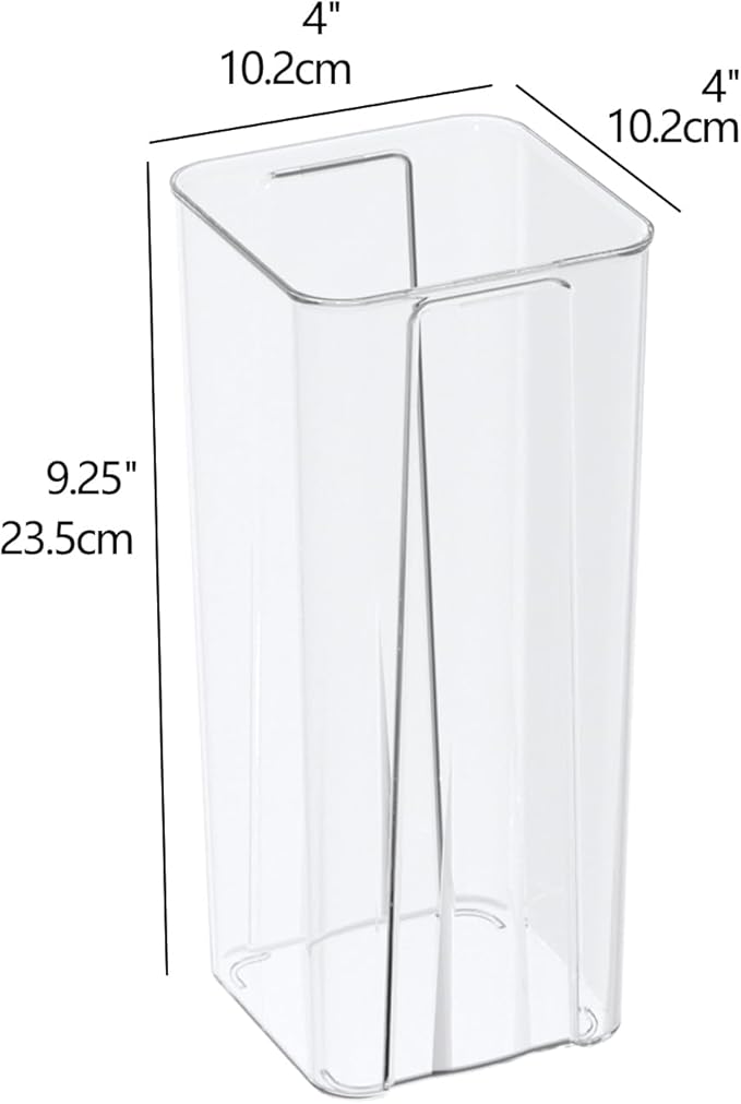 Rosebloom Clear Plastic Vases, Acrylic Flower Vase for Desktop Decoration, 6 Packs