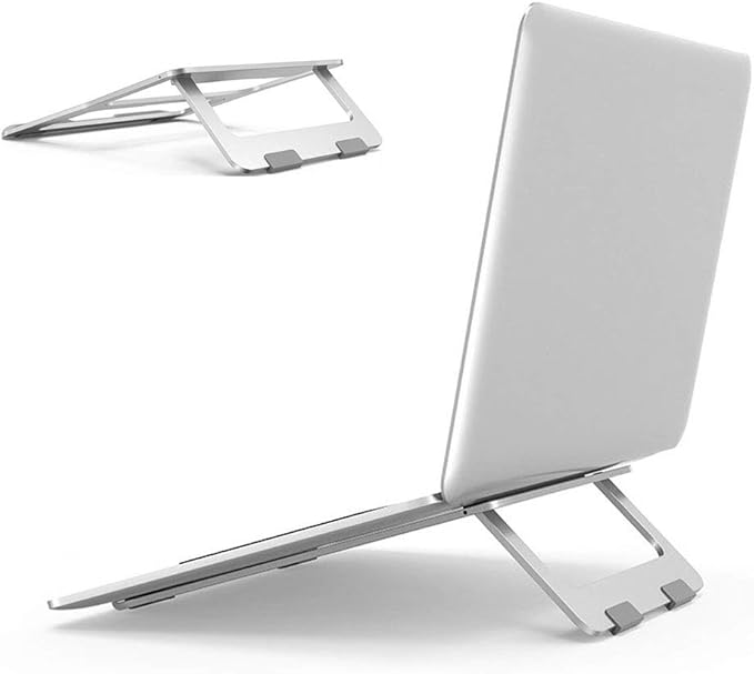 Soke-Six Laptop Stand,Aluminum Portable Foldable Laptop Support Stand Holder Desk Table Mobile Phone Stand for iPad MacBook Pro Air Notebook
