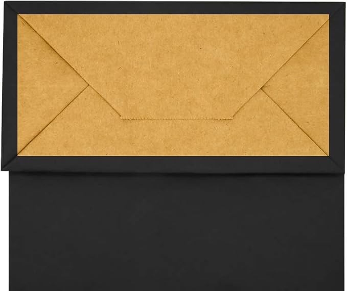 bagmad Small 100 Pack 5.25x3.25x8 Inch Black Kraft Paper Bags with Handles Bulk, Gift Bags, Craft Grocery Shopping Retail Party Favors Wedding Business Sacks (Black, 100pcs)