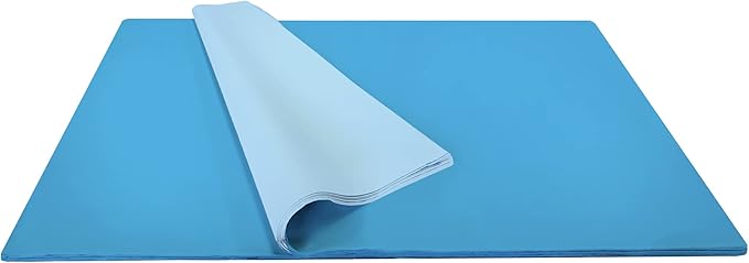 Jillson Roberts Bulk 20 x 30 Inches Recycled Tissue, Blue, 480 Unfolded Sheets (BFT05)