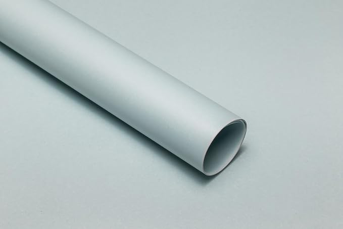 Simple Solid Color Waterproof Floral Wrapping Paper 1 Roll Florist Supplies Waterproof Flower Bouquet Wrapping Paper Floral Supplies for Fresh Flowers,DIY Crafts, 22.8in x 49.2ft (Bluish White)