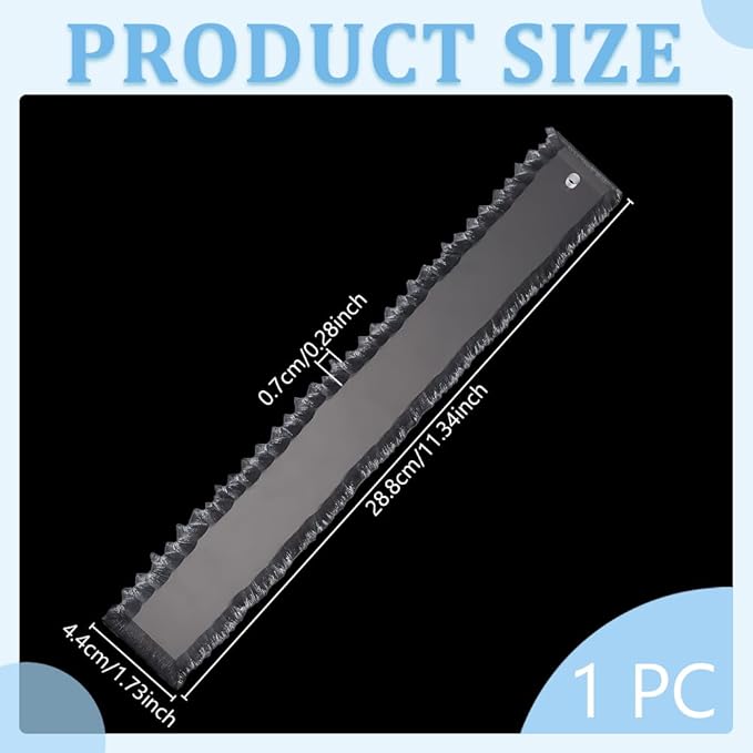 AHANDMAKER 1Pc Tearing Ruler Deckle Edge Tool Acrylic Transparent Paper Crafting Ruler for Scrapbooking Card Making Watercolor Journaling Christmas Birthday Gift Decoration 11.34in