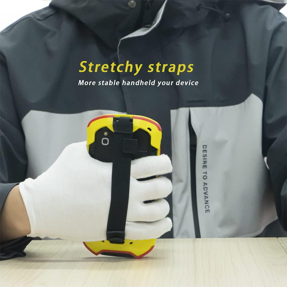 Zebra Protective Cover Bumper Case - Rugged Boot with Hand Strap for TC51, TC52, TC56, TC57 | Red & Yellow