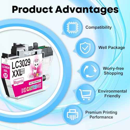Miss Deer LC3029XXL Ink Cartridges, High Yield Replacement Ink for Brother LC3029 LC3029XXL Work for MFC-J6535DW MFC-J6935DW MFC-J5830DW MFC-J5930DW MFC-J5830DWXL J6535DWXL, 2 Sets