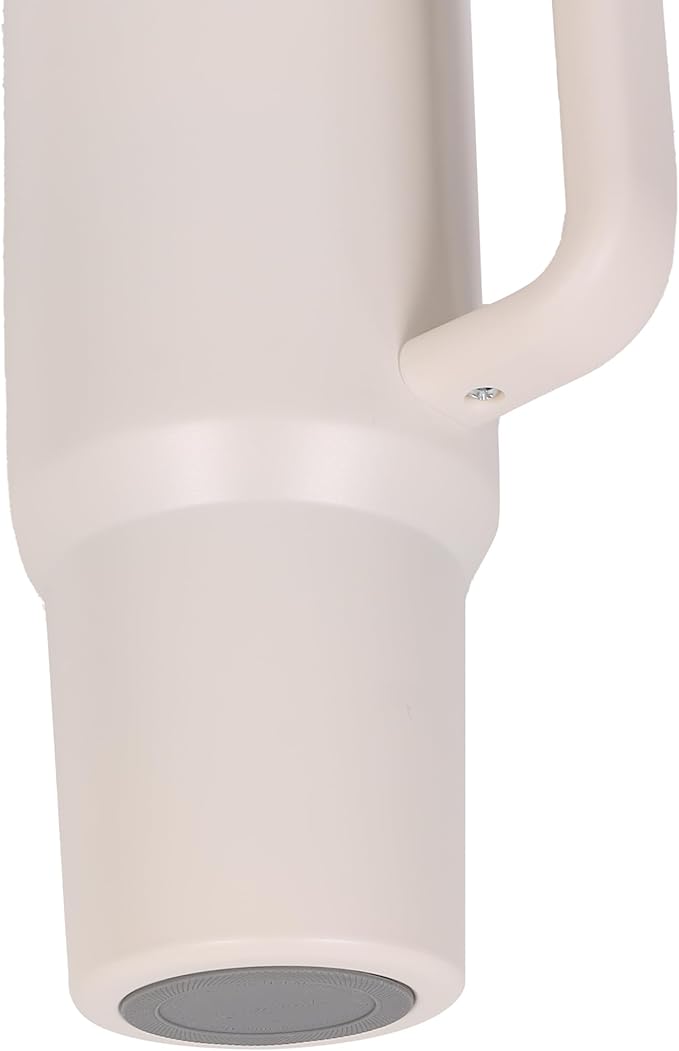 40oz Insulated Tumbler with Handle, Leakproof Straw Lid & Carry Handle - Double Wall Vacuum Insulation Keeps Ice 24 Hours, BPA Free Stainless Steel Water Bottle (Dusty Rose)