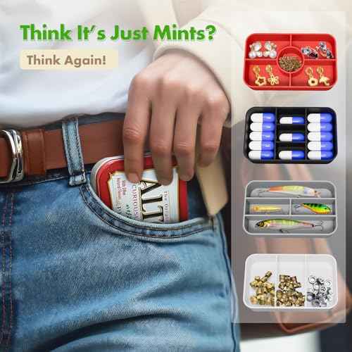 Organizer Inserts Compatible with Altoids 1.76oz Mint Tins for Personal Storage (Random Color)