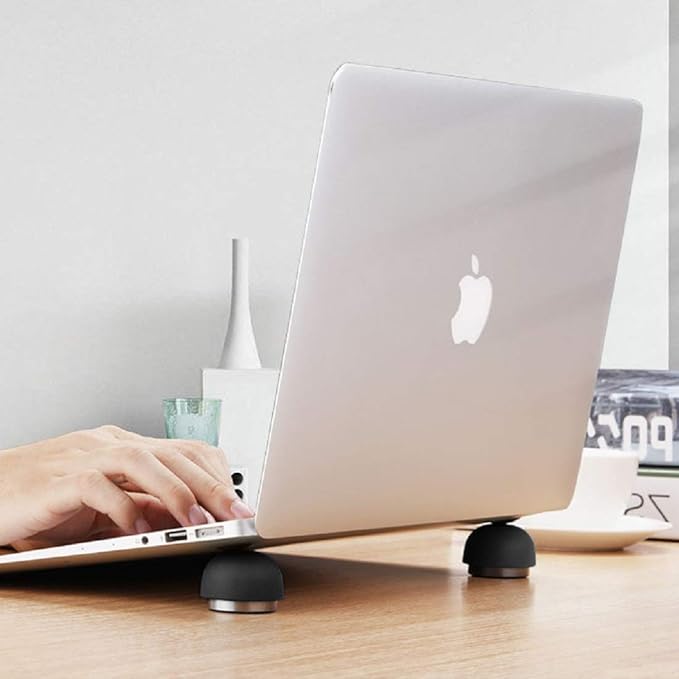 Ergonomic Laptop Cooling Pad - Portable Magnetic Cooler Stand for Laptop Computer