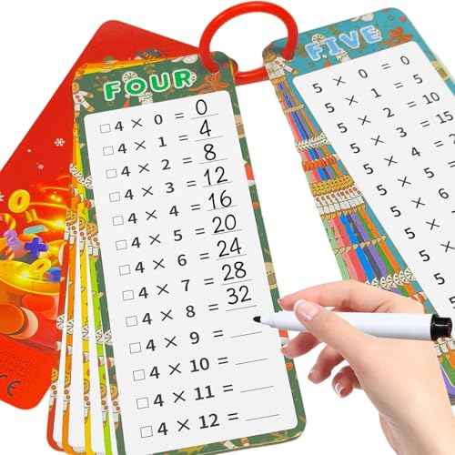 Anemeeoke 0-12 Multiplication Flash Cards, Large Math Table Flashcards, Multiplication Chart, Educational Times Table Flashcards for Classroom for 1st to 3rd Grades