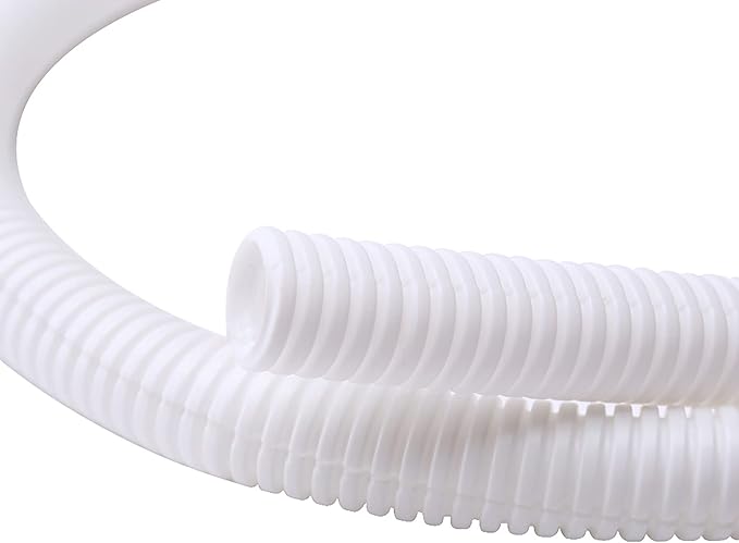 Alex Tech 50ft - 1/4 inch Split Wire Loom Tubing - White
