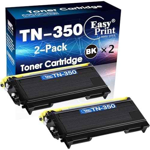 EASY PRINT EASY PRINT Compatible Toner Cartridge Replacement for TN-350 TN350 TN 350 Compatible with Intellifax 2820 Intellifax 2920 HL-2070N HL-2040 DCP-7020 MFC-7820n (Black, 2 Pack)