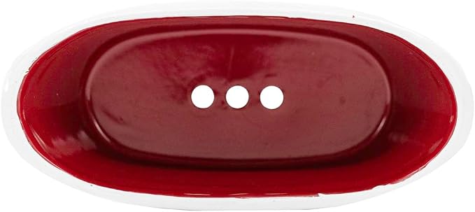 Foreside Home and Garden Red Enamel Bathtub Soap Dish Planter Metal by Foreside Home & Garden