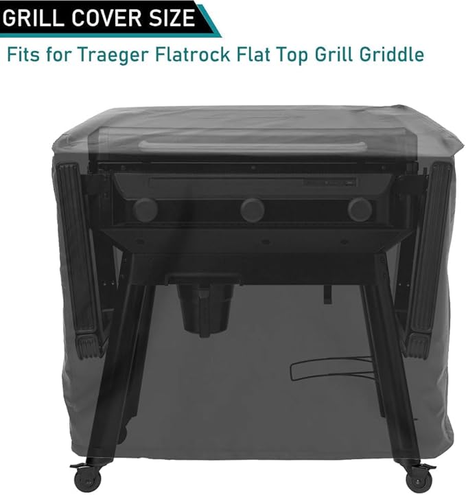 ZJYWSCH Grill Cover for Traeger Flatrock Flat Top Grill Outdoor Waterproof Traeger Flatrock Flat Rock Griddle Grill Cover Full Length BAC751 Heavy Duty