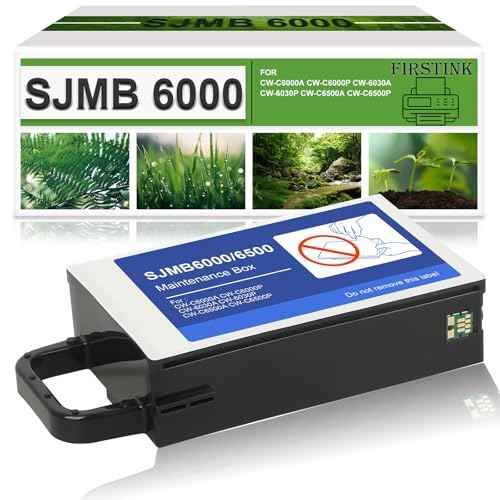 SJMB 6000 6500 Maintenance Box C33S021501 Cartridge Waste Box Remanufacture Compatible with ColorWorks CW-C6000A CW-C6000P CW-6030A CW-6030P CW-C6500A CW-C6500P Printers
