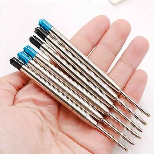 Pack of 10 Replaceable Ballpoint Pen Refills, G2 Gel Ink Refills,1mm Medium Point,Twist Pen Refill,Ball Point Pen Refills,Ink Refills for Pens,Black Ink Refills