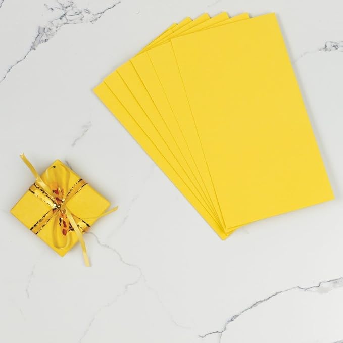 JAM Paper Gift Wrap - Matte Wrapping Paper Sheets - 30" x 20" Per Sheet (25 Sq Ft Total) - Matte Yellow - 6 Sheets/Pack