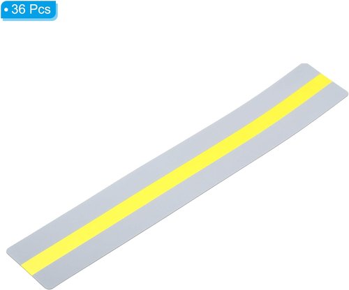 PATIKIL Guided Reading Strips - 36 Colored Overlay Bookmarks to Reduce Visual Stress | Yellow
