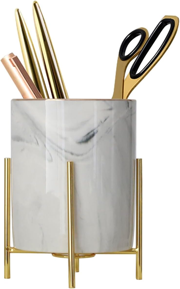 Skiennix Pen Holder - Cute Desk Organizer for Makeup Brushes & Stationery | Home & Office Decor