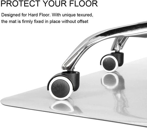 Kuyal Clear Chair Mat - Transparent Floor Protection for Hardwood & Tile - 36" x 55" Rectangle