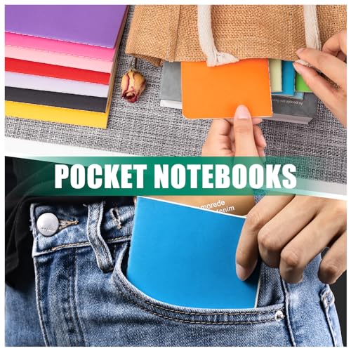 Lzerking Small Lined Notebooks Bulk 60 Packs Mini Journal Pocket Notepads Set Colorful Cover Notebooks Bulk Gifts for Kids 3.5 x 5.5 Inches, 30 Sheets/60 Pages