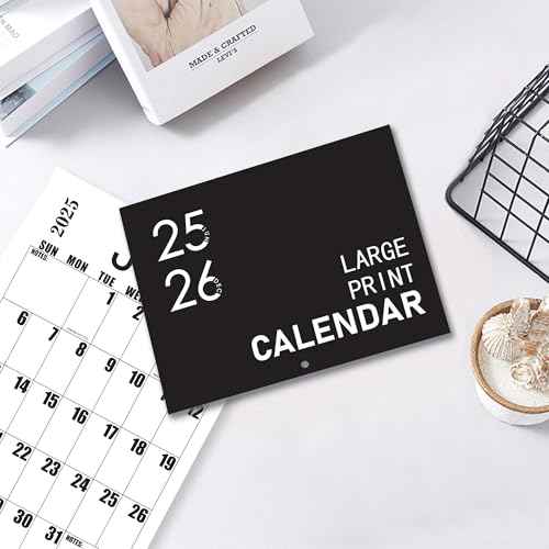 Large Wall Calendar 2025-2026, Big Grid Jumbo Calendar 23 x 15 Inches Runs From Now to Dec 2026, Large Print Wall Calendar Perfect for Planning, Organizing, and Scheduling Your Life