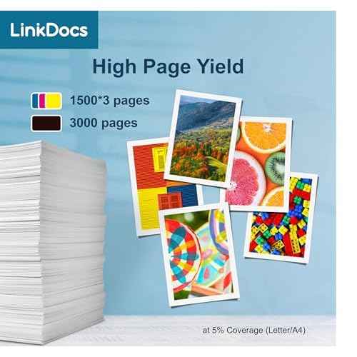 LinkDocs LC406 Ink Cartridges Compatible Replacement for Brother LC406 LC406XL Compatible with Brother MFC-J4535DW MFC-J4345DW MFC-J4335DW MFC-J5855DW MFC-J5955DW MFC-J6555DW (4 Color)