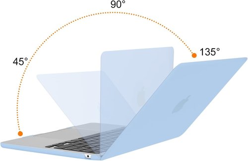 MOSISO MacBook Air 13-Inch Case - Hard Shell with Keyboard Cover, Screen Film & Pouch | Air Blue