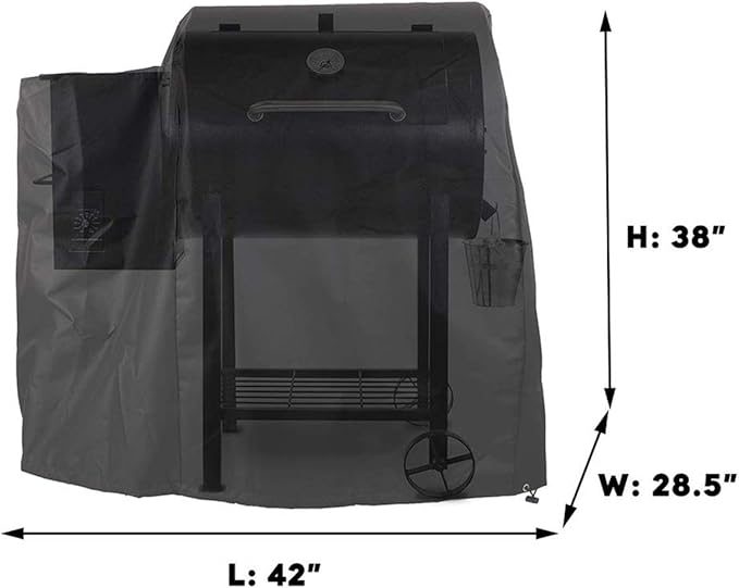 Utheer 73700 Grill Cover for Pit Boss 700FB, Lexington 500, Lexington 540, Classic 700 Wood Pellet Grills, Pro 600 and Tailgater, Heavy Duty 600D Waterproof Fabric Grill Cover, 42" L x 28.5" W x 38" H