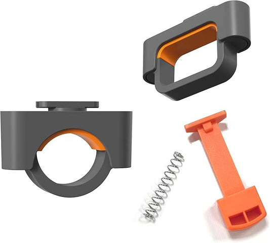 OATISLife Grill Light Mounting Bracket Kit, 1 Round & 1 Square Bracket, Compatible with Grill/Griddle Handles from 1-1.4 Inches in Diameter, Only Fits for OATISLife Grill Light