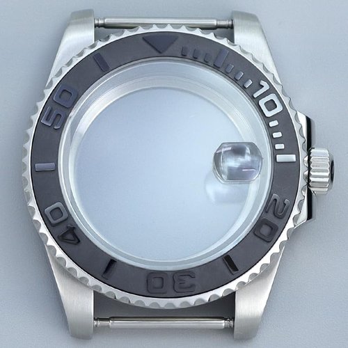 NH35 Diver Waterproof Watch Case - 40mm Sapphire Crystal Glass for NH35, NH34, NH36, Miyota 8215, ETA 2824