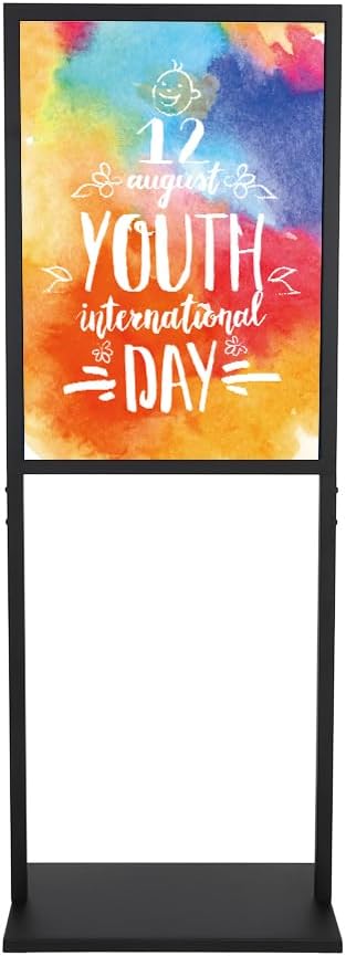 Skiennix Heavy-Duty Sign Holder Stand - Double-Sided 22x28 Inch Poster Display for Indoor Use
