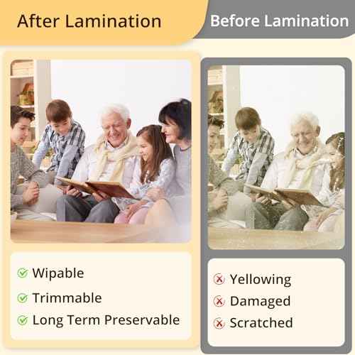 HTVRONT Thermal Laminating Pouches - 200 Pack Laminating Sheets (5 Mil, 9"x11.5"), Wrinkle & Bubble-Free Laminator Sheets for Ultimate Clarity & Durability in Protecting Photos & Documents