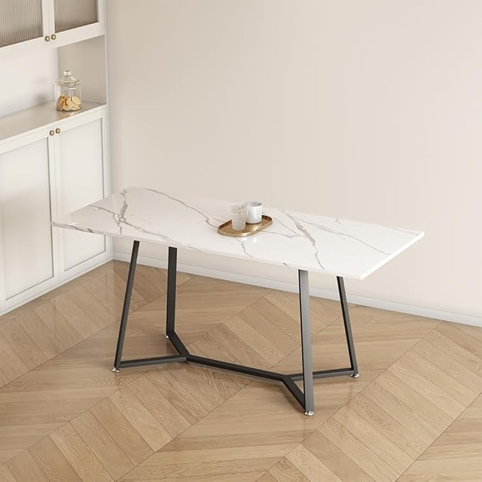 Table Base 28 Inch, Metal Dining Table Legs with Suction Cups, Modern Desk Legs for Glass,Marble,Wood Top,Heavy Duty Furniture Legs for Living Room,Kitchen,Coffee Table,DIY Desk (28H*43W)