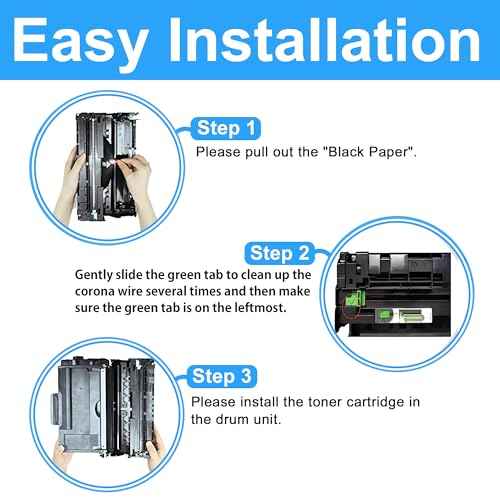 LCL TN850 Toner Cartridge and DR820 Drum Unit Replacement for Brother TN850 TN-850 DR820 DR-820 for DCP-L5500DN DCP-L5650DN HL-L6200DWT HL-L6400DW MFC-L5700DW MFC-L5800DW Printer (2Pack)