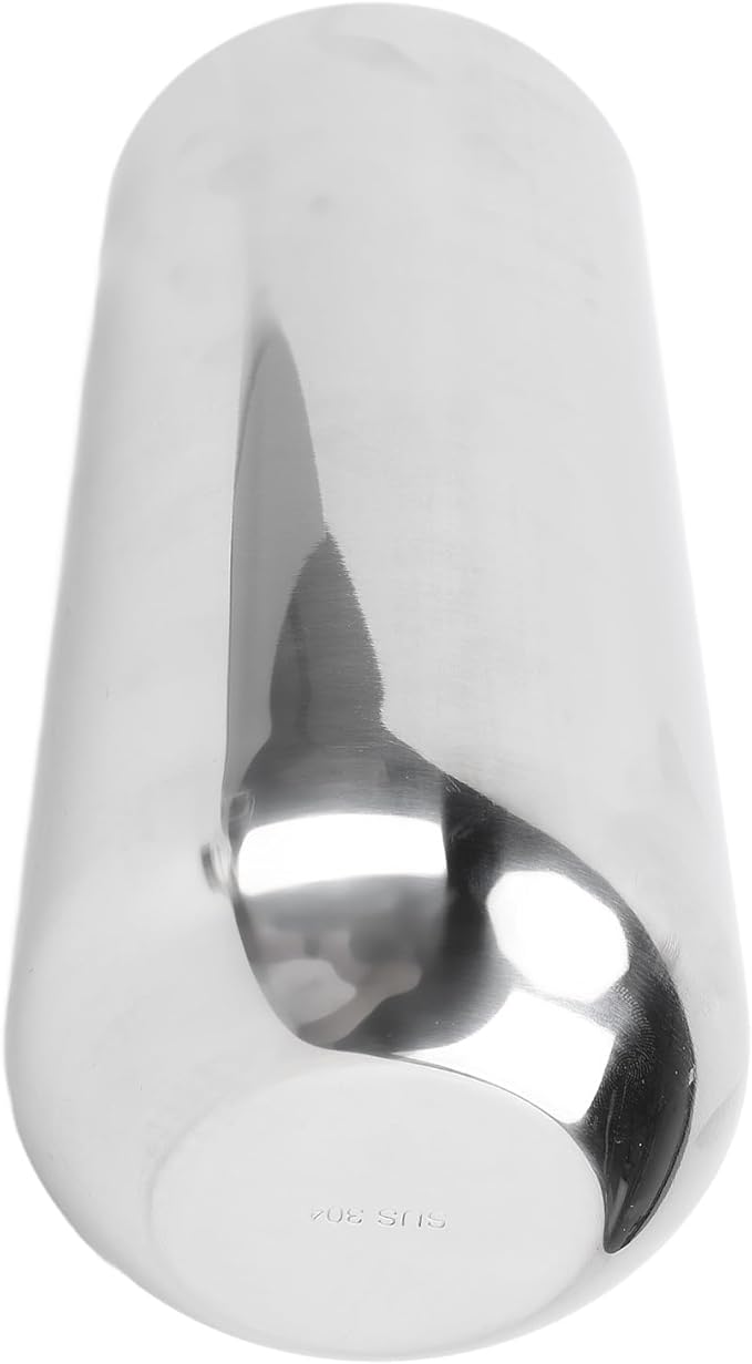 Metal Vase, 304 Stainless Steel Flower Vase for Home Decor Office Wedding, with Shiny Bright Silver Finish, 23x10cm