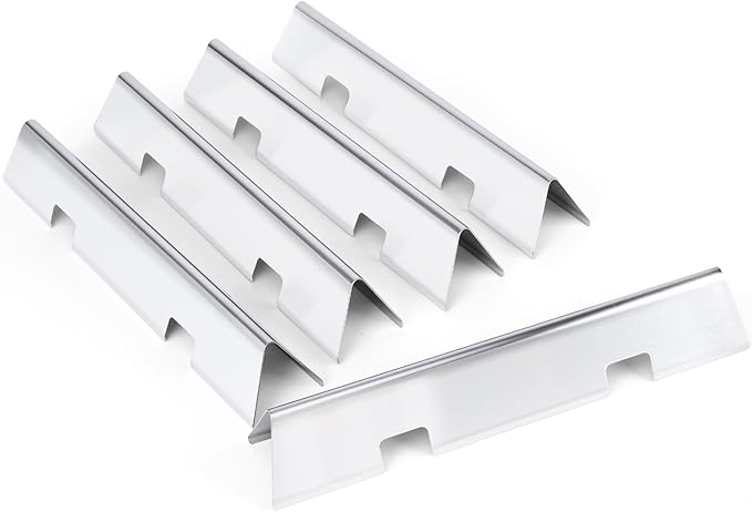 Uniflasy 15.3" Flavorizer Bars for Weber Spirit 300 and GS4 II Spirit 300 Series, Spirit E310 S310 E320 S320 E330 S330 Gas Grills with Front Mounted Control Panels, Stainless Steel Heat Plate, 7636