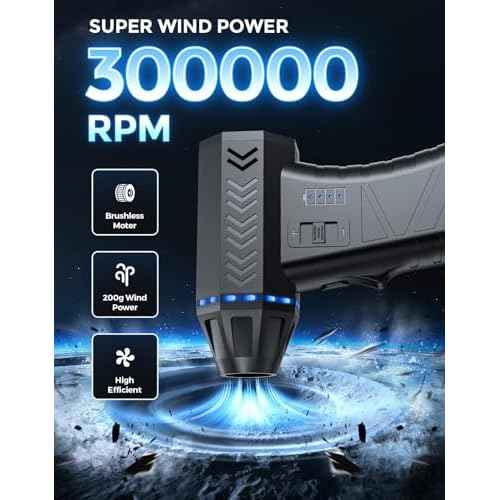Compressed Air Duster,300000RPM Super Power Air Duster Portable Electric Air Blower,Replace Canned Air,Cordless Duster Cleaning Kit for Computer, Keyboard, Home, Outdoor and Car