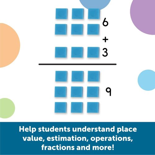 Learning Resources Base Ten Blocks - Smart Pack of 121 Pieces for Ages 6+, Ideal for First Grade Math