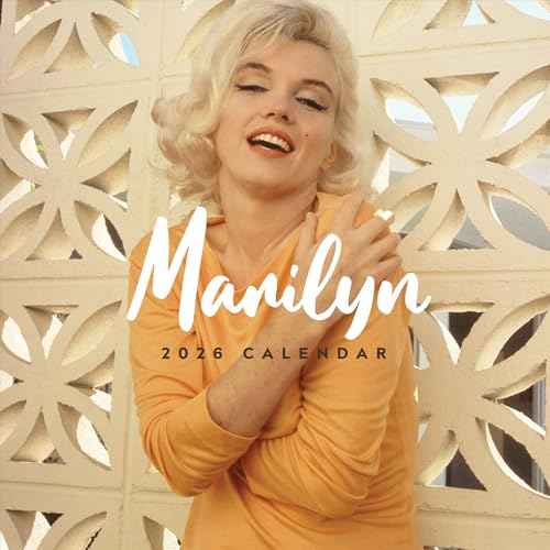 TF Publishing 2026 Marilyn Monroe Wall Calendar - Large Grids for Appointments and Scheduling - Vertical Monthly Wall Calendar 2026 with Premium Matte Paper for Home and Office Organization - 12x12in
