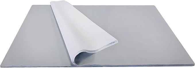 Jillson Roberts Bulk 20 x 30 Inch Recycled Tissue, Gray, 480 Unfolded Sheets