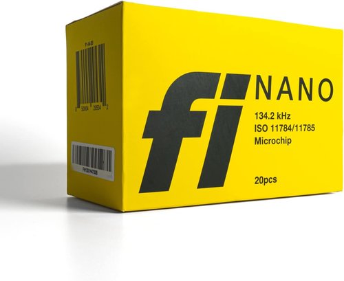 Fi Nano Microchip for Dogs - 20-Pack with Free Lifetime Registration | Universally Scannable, Small Size
