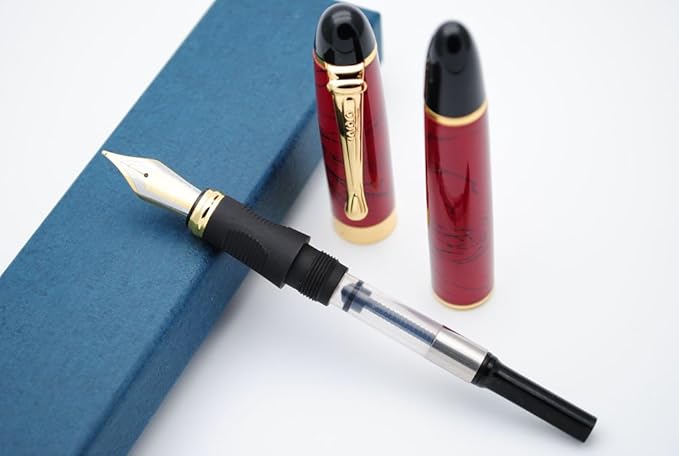 JINHAO X450 Fountain Pen M Nib (Bright Red)