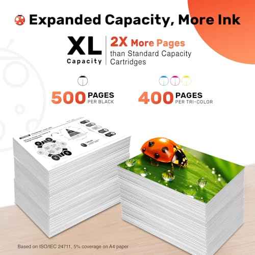 COCCINK 245 XL 246 XL Ink Cartridge for Canon Pixma TS3120 TS3122 TS3150 TS3322 TS202 TS302 MG2500 MG 2522 MG2922 MX490 MX492 TR4522 Printer Remanufactured for Canon 245xl 246xl Combo Pack