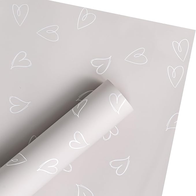 WRAPAHOLIC 20 Sheets Flower Wrapping Paper - 22.8 x 22.8 inch Nude Love Design Water-Resistant Floral Bouquet Wrapping Paper, Florist Supplies Packaging for Wedding Birthday Gift DIY